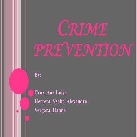Crime prevention