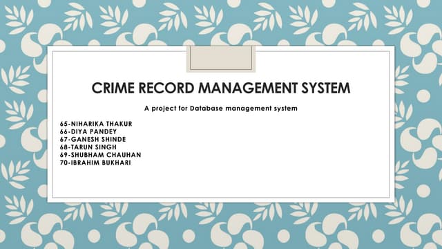 Crime record management system project.pptx
