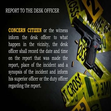 CSI Investigation Crime Scene Processing