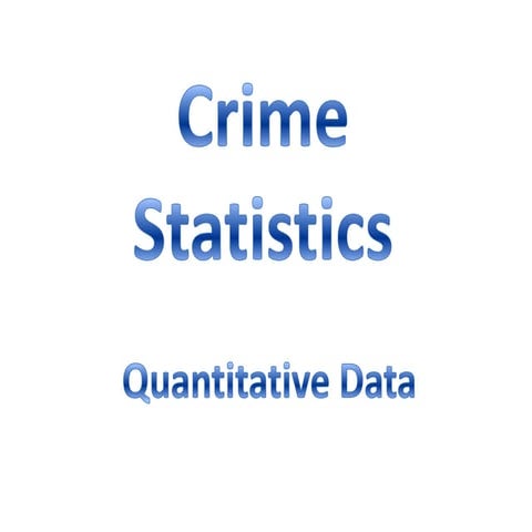 Crime statistics