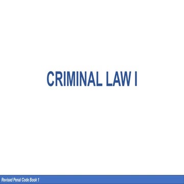 Criminal-Law book 1. base on the RPC OF THE PHILIPPINES