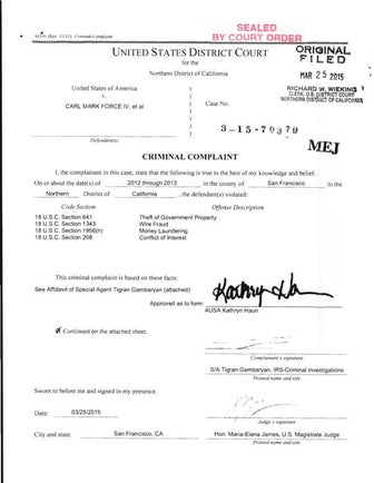 FBI vs Silk Road: Criminal Complaint against Feds