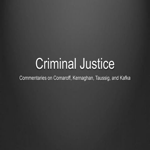 Criminal Justice 101