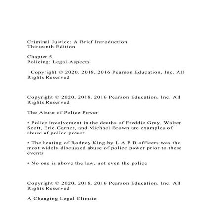 Criminal Justice A Brief IntroductionThirteenth Edition