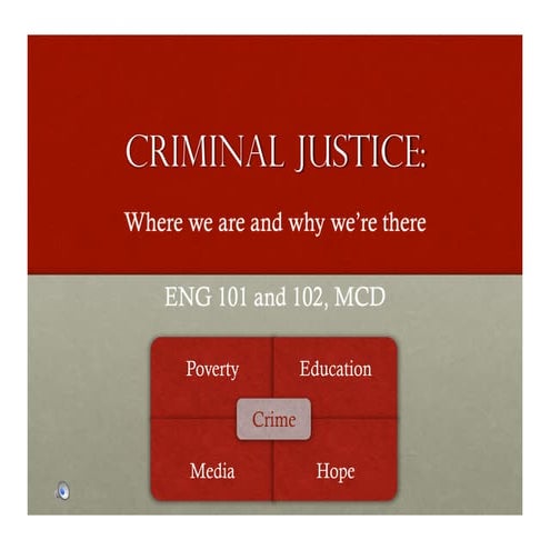 Criminal Justice Introductory Power Point 1 Pdf