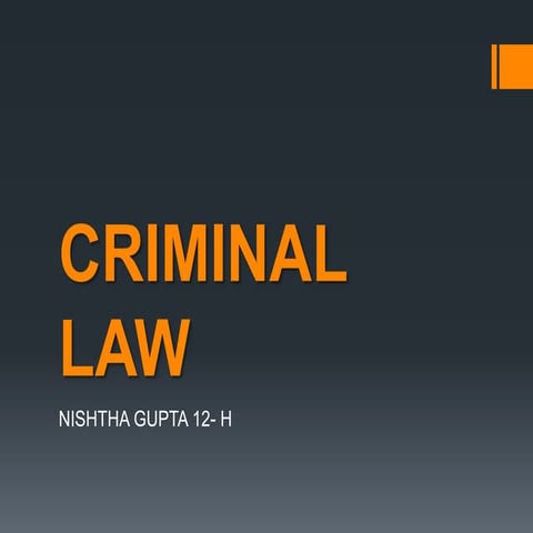 Criminal law