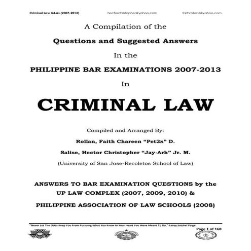Criminal law (2007 2013)