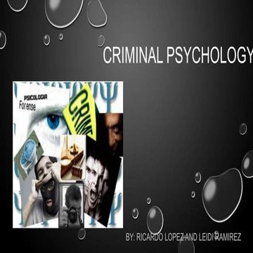 Criminal psychology