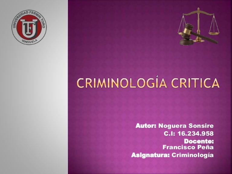 Criminologia critica