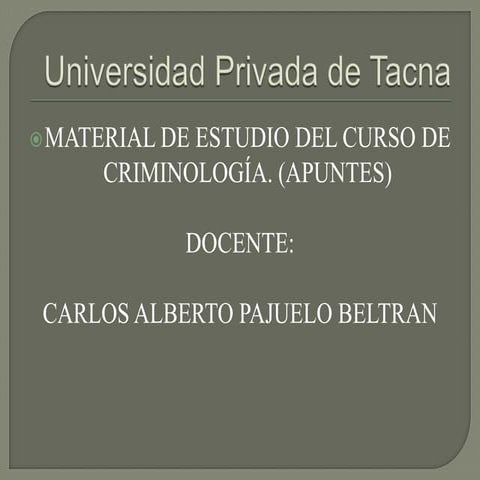Criminologia Y Autor