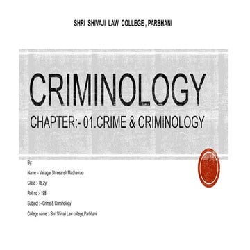 Criminology