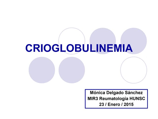 Crioglobulinemia