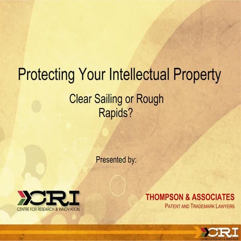 Cri presentation doug thompson idea protection final  jul 15 09