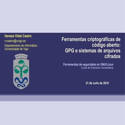 Herramientas criptográficas en GNU/Linux