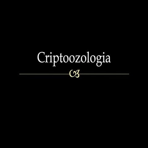 Criptoozologia