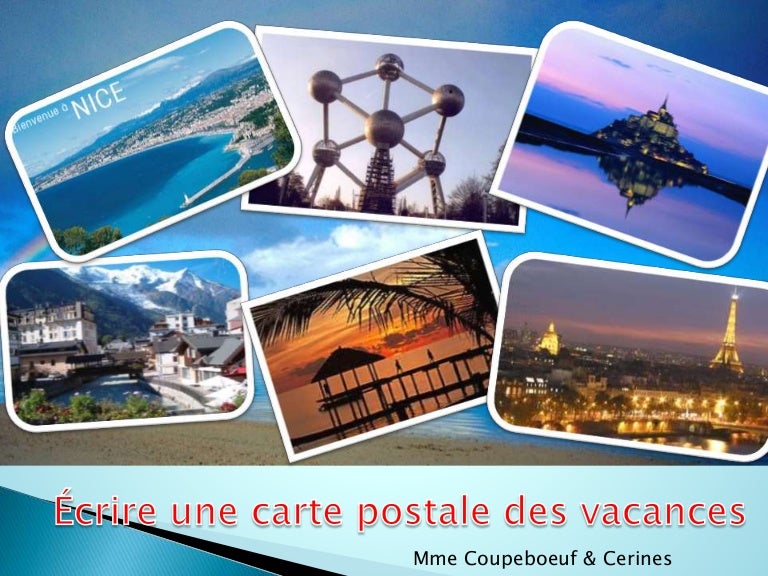 Ecrire Une Carte Postale Des Vacances