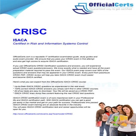 CRISC模擬試験サンプル