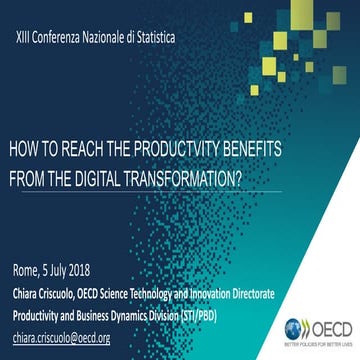 Chiara Criscuolo, How to reach the productvity benefits from the digital tran...