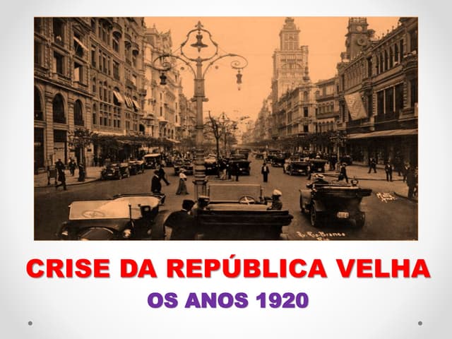 Crise da República Velha