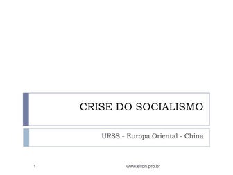 Crise do socialismo