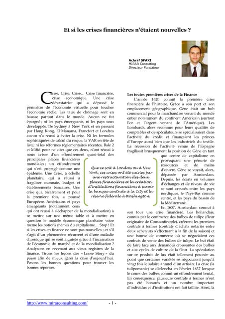 Crise financiere