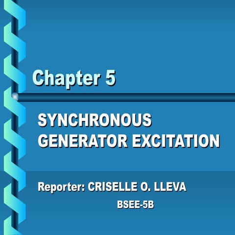 synchronous generator excitation