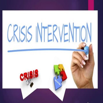 CRISIS and crisis interventions for nursing students