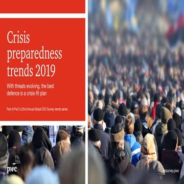 Crisis Preparedness Report 2019