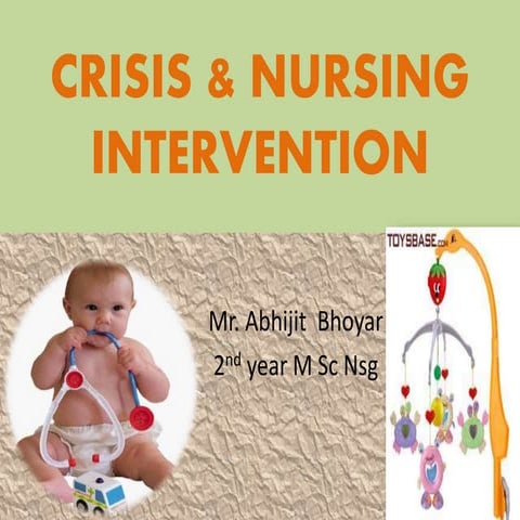 Crisis and nursing intervention