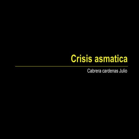 Crisis asmatica 