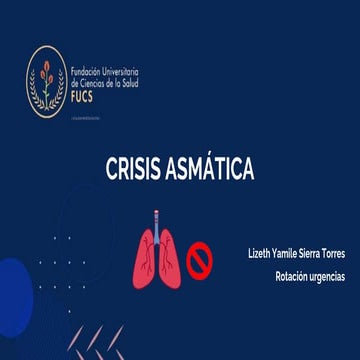 CRISIS ASMÁTICA EN URGENCIAS PEDIATRICAS