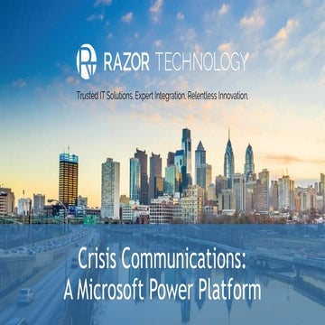 Crisis communication App - A Power Platform App from Microsoft
