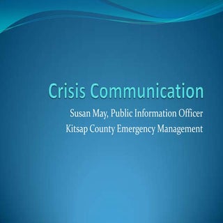 Crisis communications 
