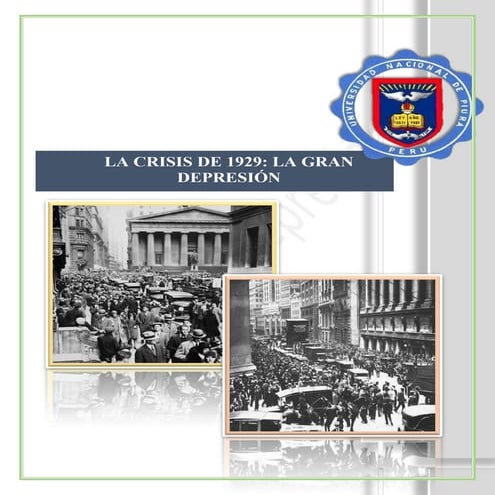 Crisis de 1929 la gran depresión | PDF