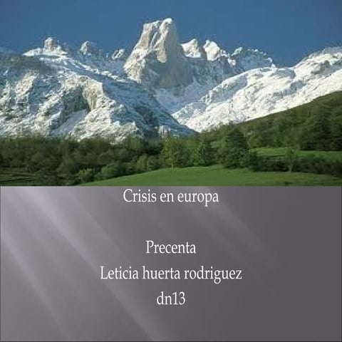 Crisis de europa