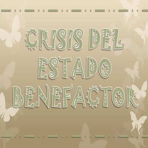 Crisis del estado benefactor