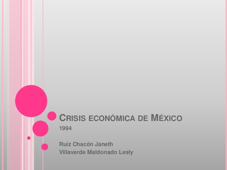 Crisis económica de México