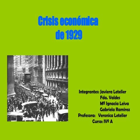Crisis de 1929 | PPTX