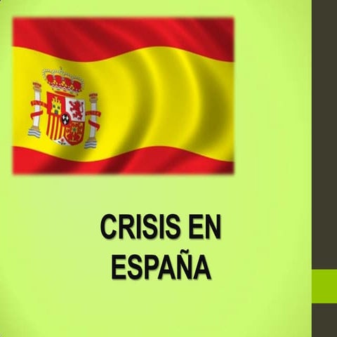 Crisis en españa