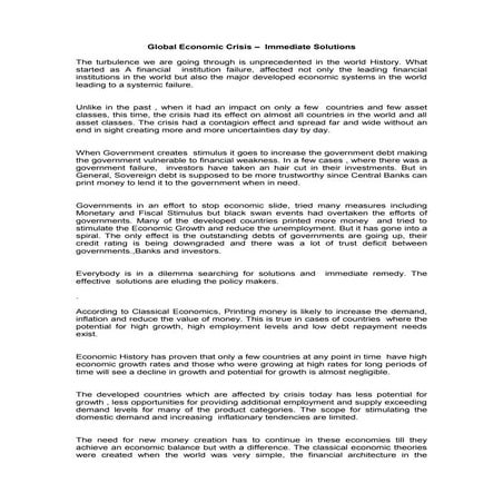 Fiscal and Monetary Policy with a Sovereign currency | PPT