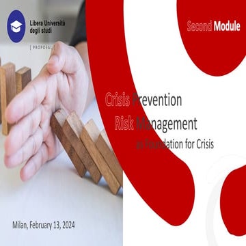 Powerpoint presentation for University training - Crisis and Risk ...