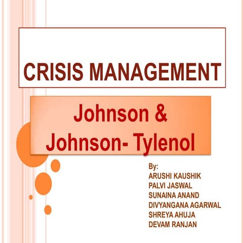 Crisis management (Event Management and Corporate Communication)