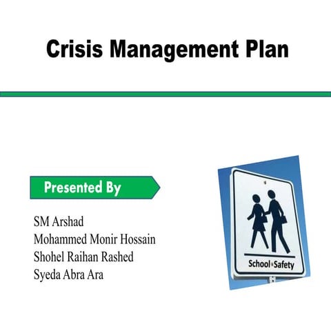 Crisis management plan | PPTX