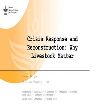 Crisis response and reconstruction - Why livestock matter.pptx