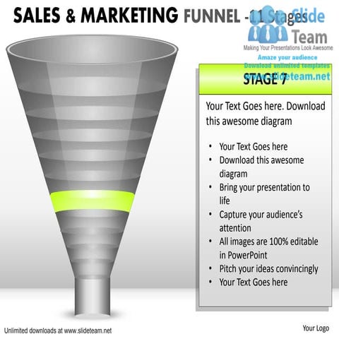 Crisis sales & marketing funnel 11 power point slides and ppt diagram templates 