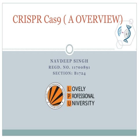 Crispr cas9 ( a overview)