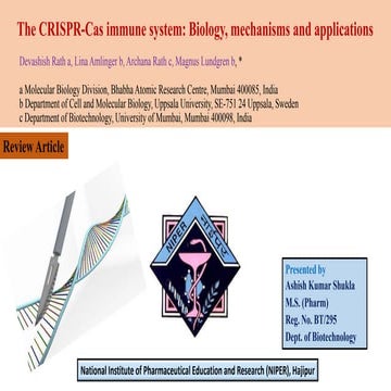 Crispr cas ppt by ashish