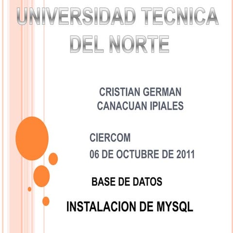Cristian canacuan (instalacion mysql)