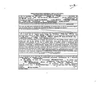 Primer declaración de Marco Cristiani