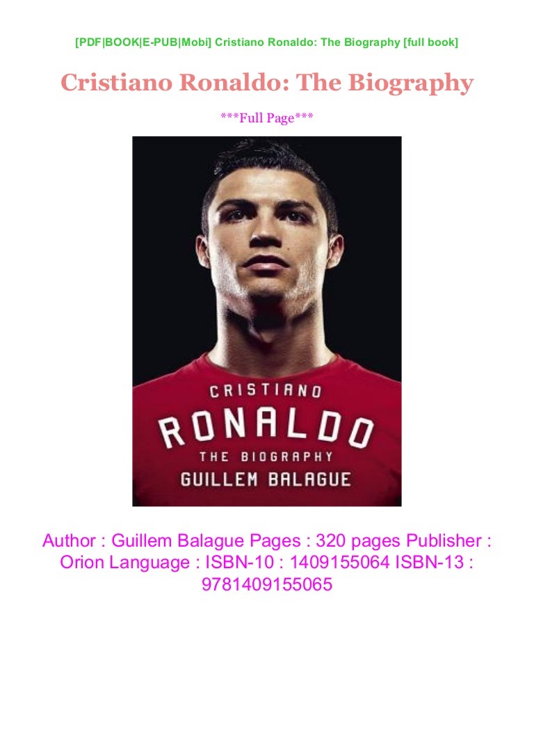 biography text cristiano ronaldo